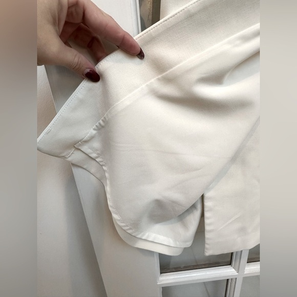 French Connection Whisper Minidress Off White Mini Dress Size 4 Small - Picture 8 of 14